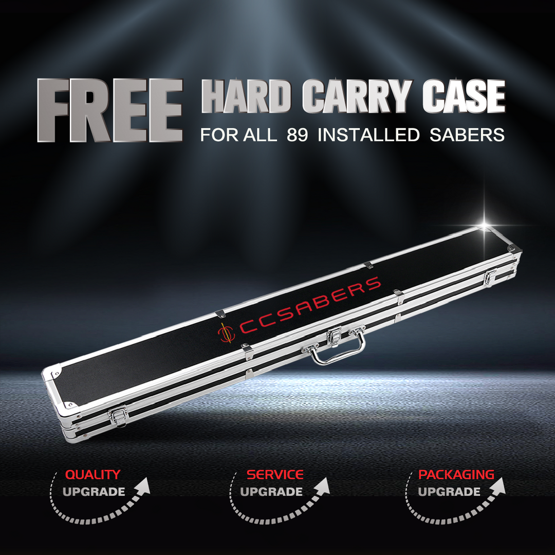 89Sabers OB4 Proffieboard Neopixel Lightsaber (Carbon Steel Ver.) - Ready To Ship - CCSabers