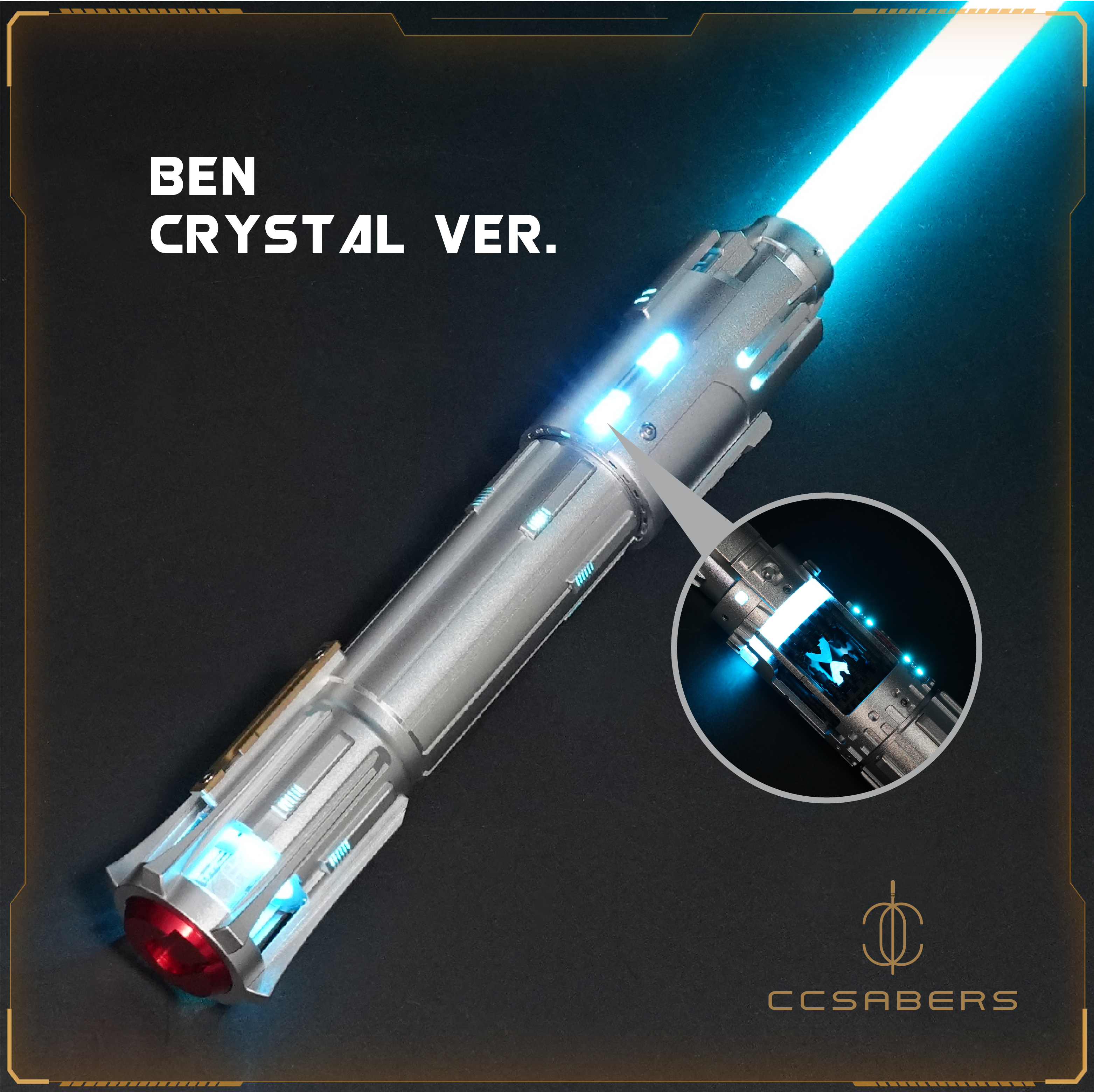 89Sabers Ben Solo Crystal Ver. Neopixel Lightsaber – CCSabers 89Sabers Ben Solo Crystal Ver. Neopixel Lightsaber – CCSabers