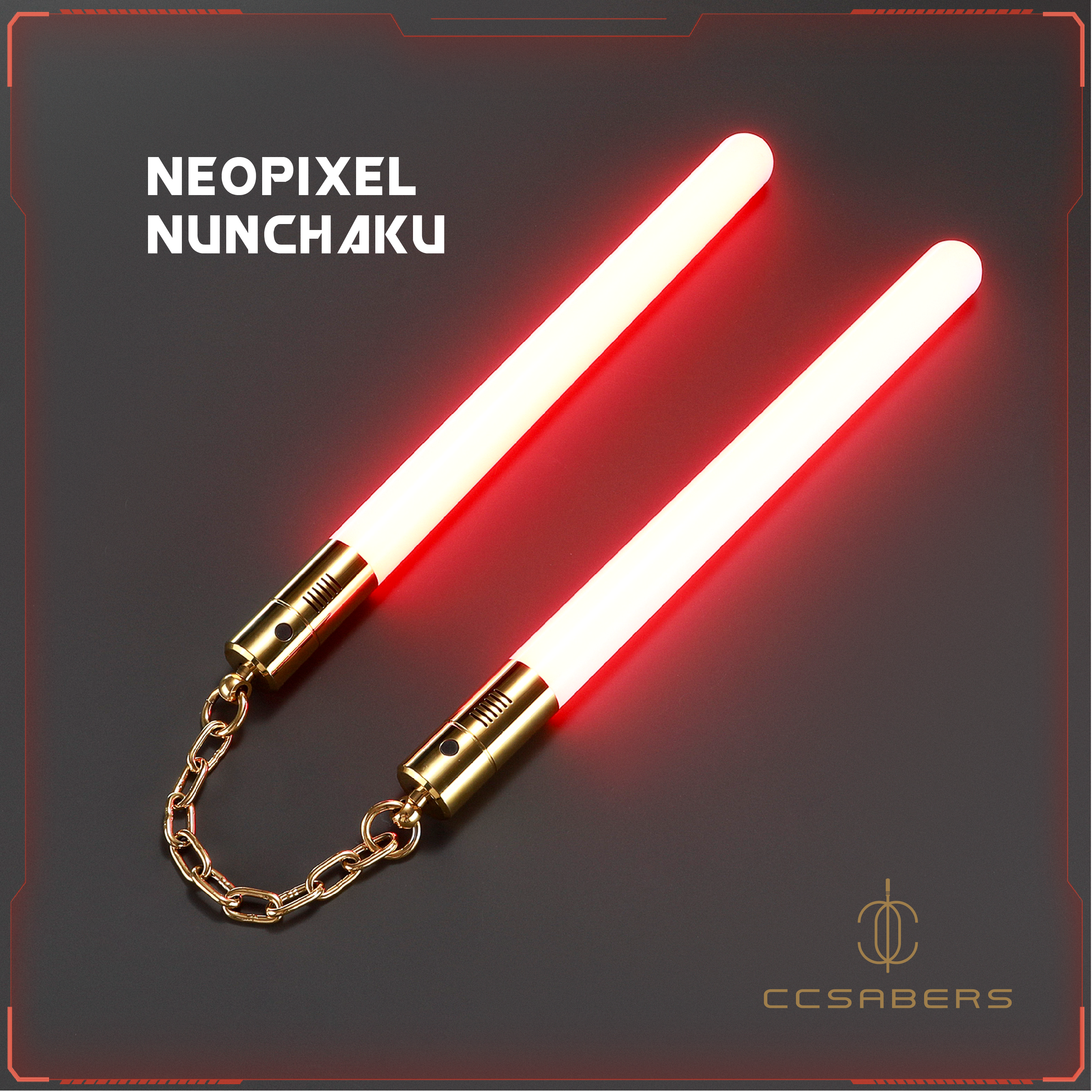 Neopixel Nunchaku - CCSabers