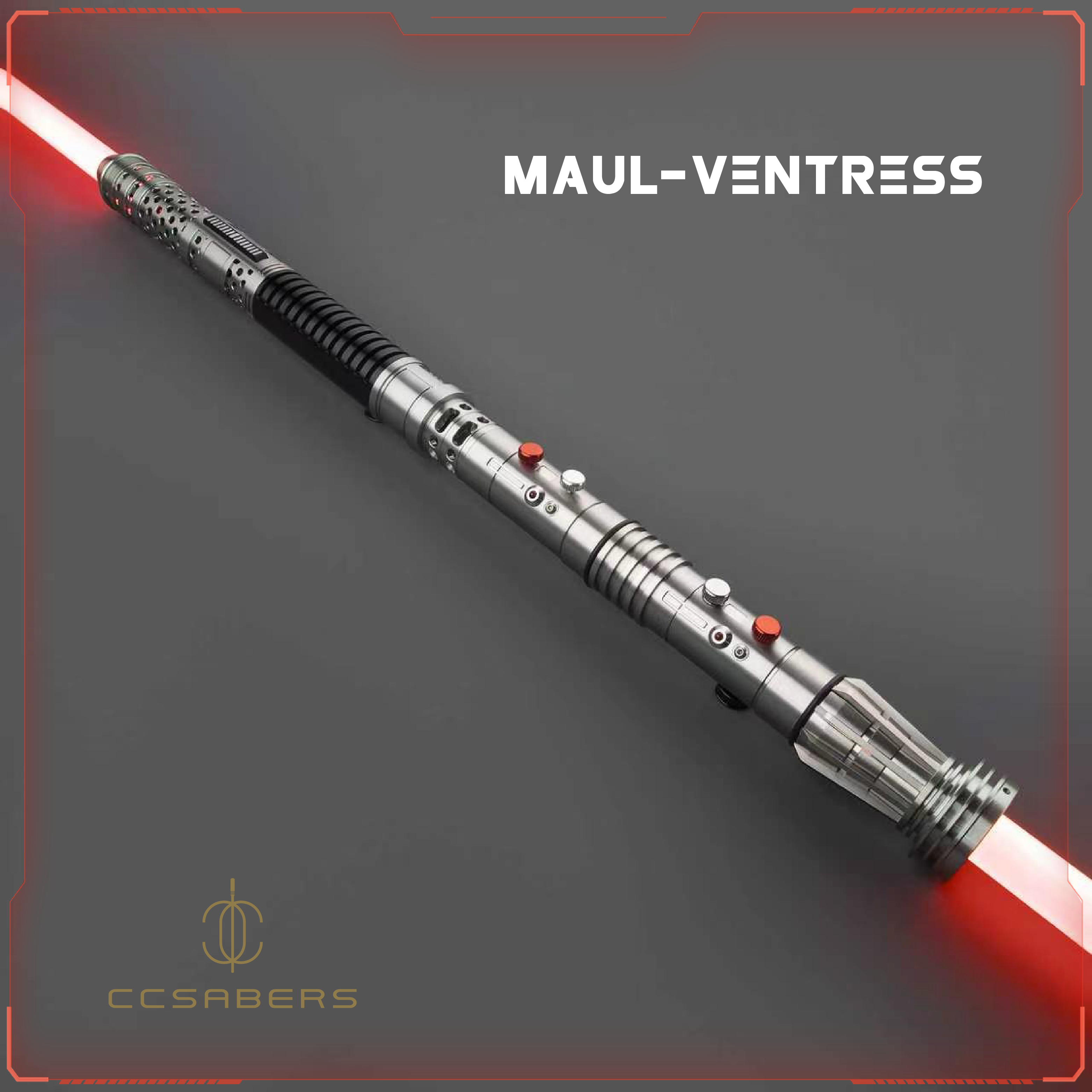 Maul Ventress Double-Bladed Lightsaber - RGB, Neopixel & Proffie