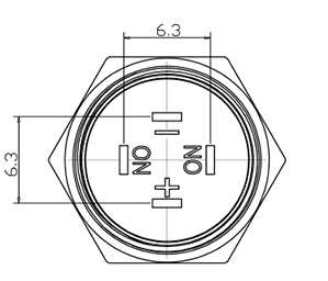 Thin 12mm Glowing Momentary Switches - CCSabers