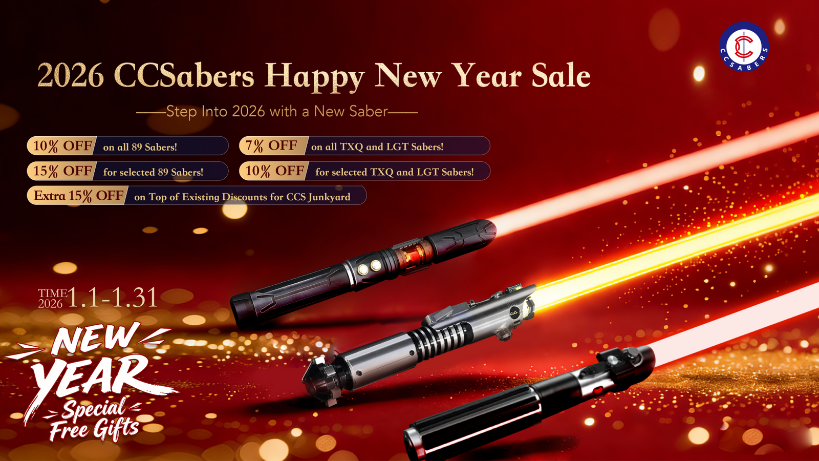 2026 CCSabers Happy New Year Sale: Ultimate Guide to Neopixel Saber Deals