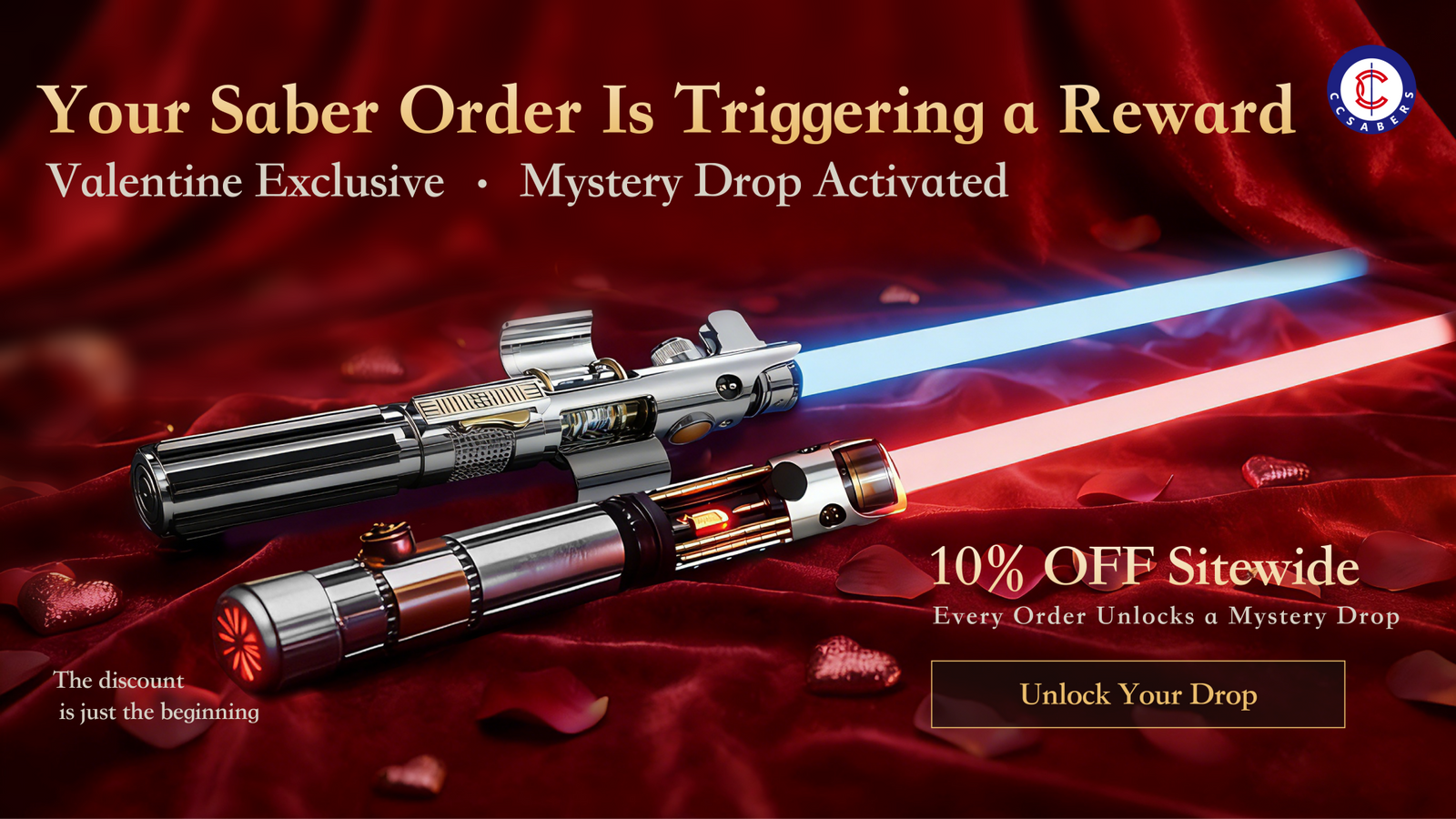 2026 Valentine's Day Neopixel Saber Sale | 10% OFF + FREE Mystery Drop