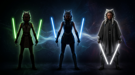 Ahsoka Tano's Sabers: Every Color, Every Hilt, Every Era