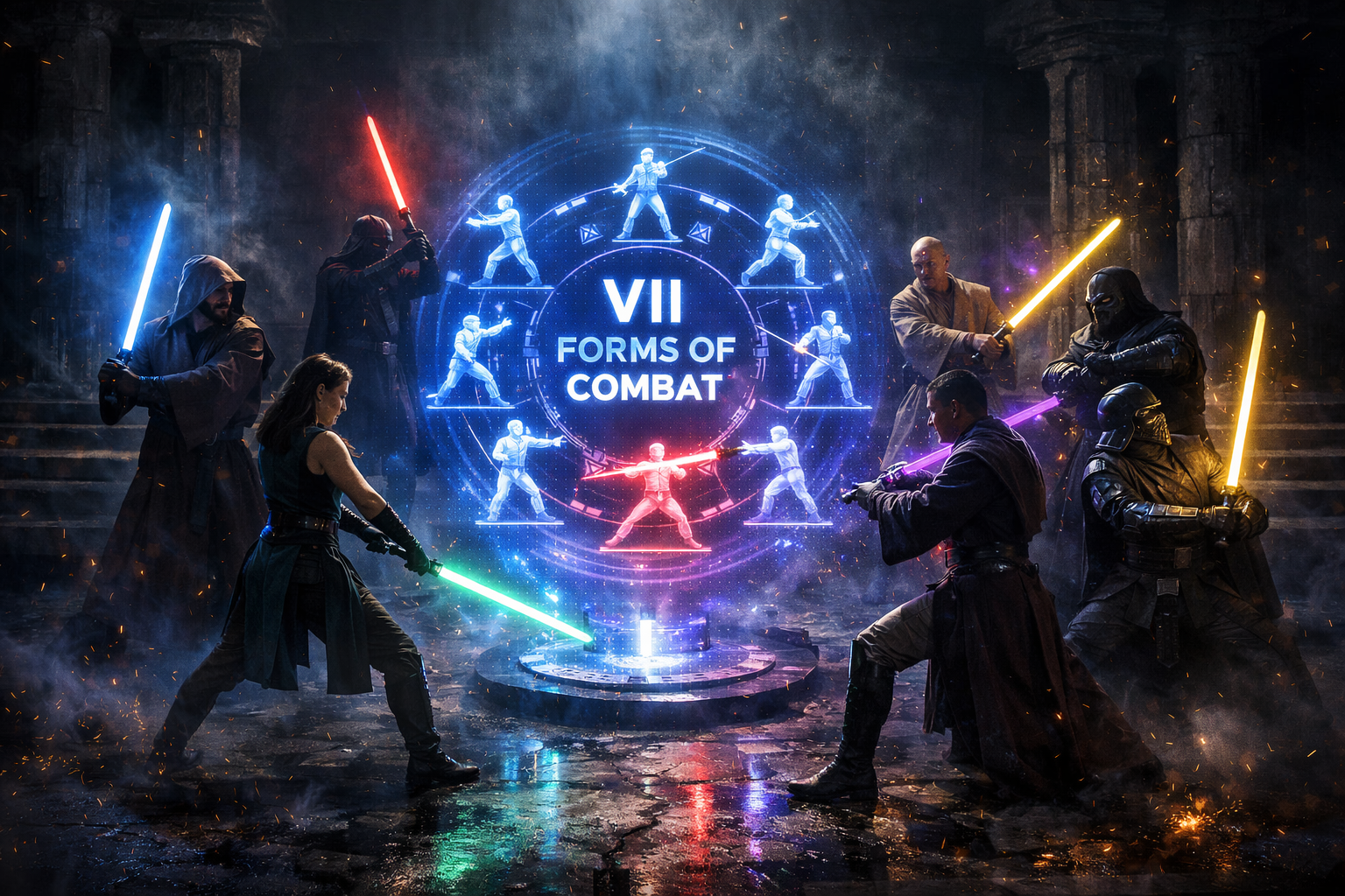 7 Neopixel Saber Combat Forms: Complete Jedi Fighting Guide