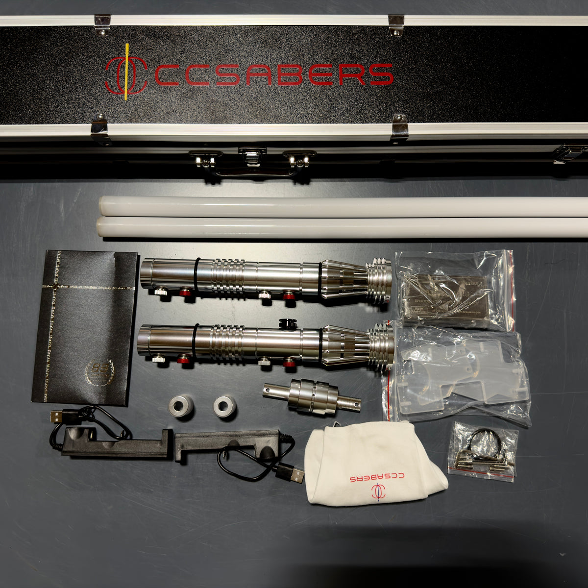 173-Customer Return -- 89Sabers Maul hilt — item 173 returned paired hilts and photographed package