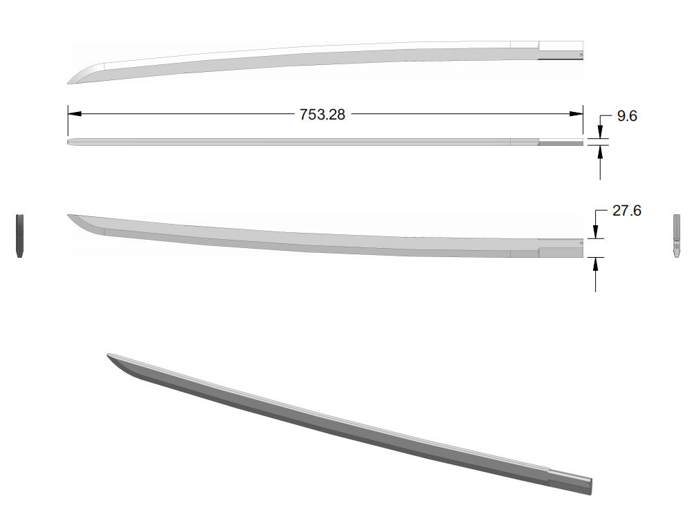 Dark Katana Neopixel Saber