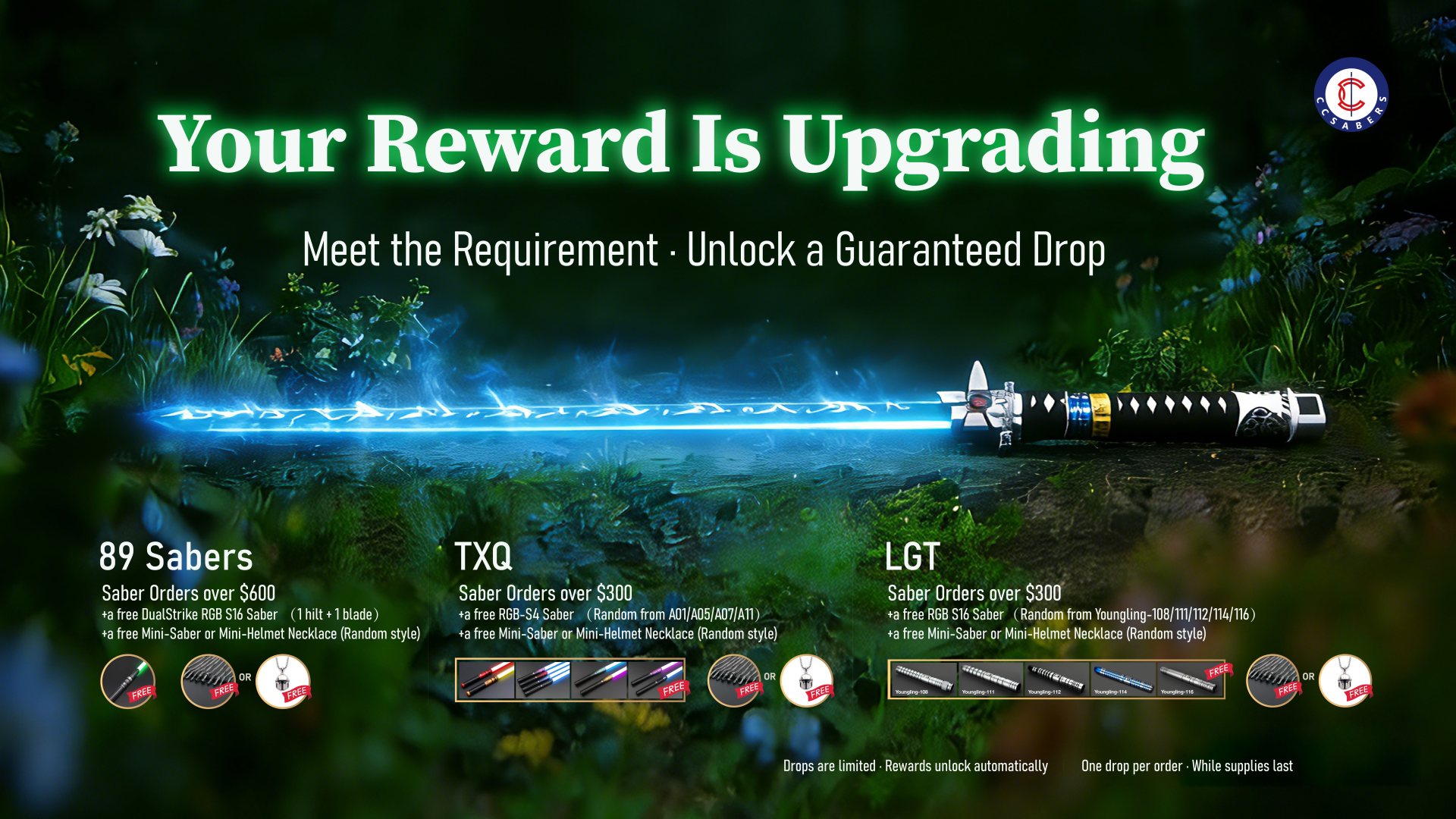 CCSabers March Mission Tiered Loot Guide - Free Lightsaber with Purchase