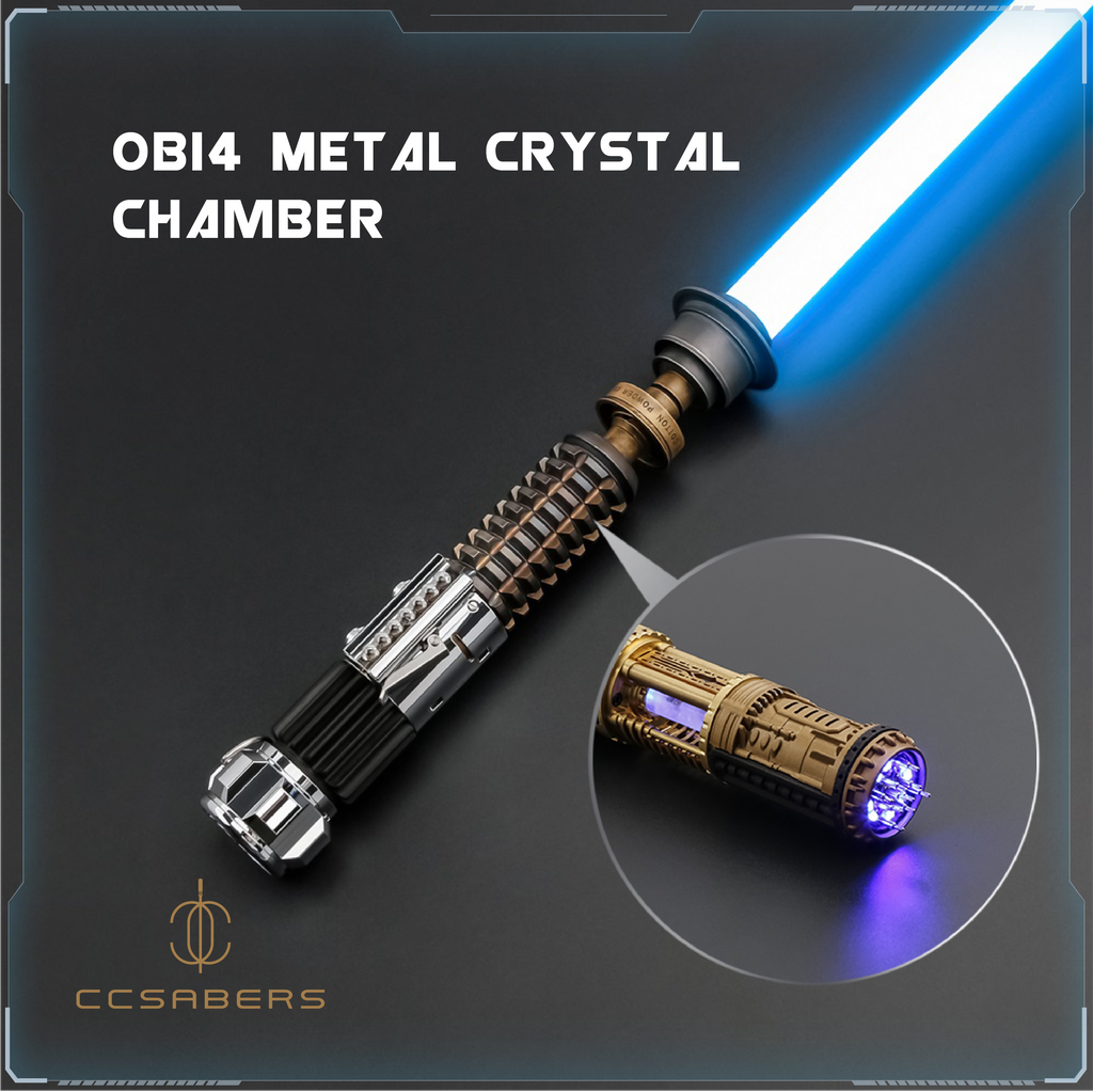 CCSabers OBI4 Metal Crystal Chamber Neopixel Lightsaber