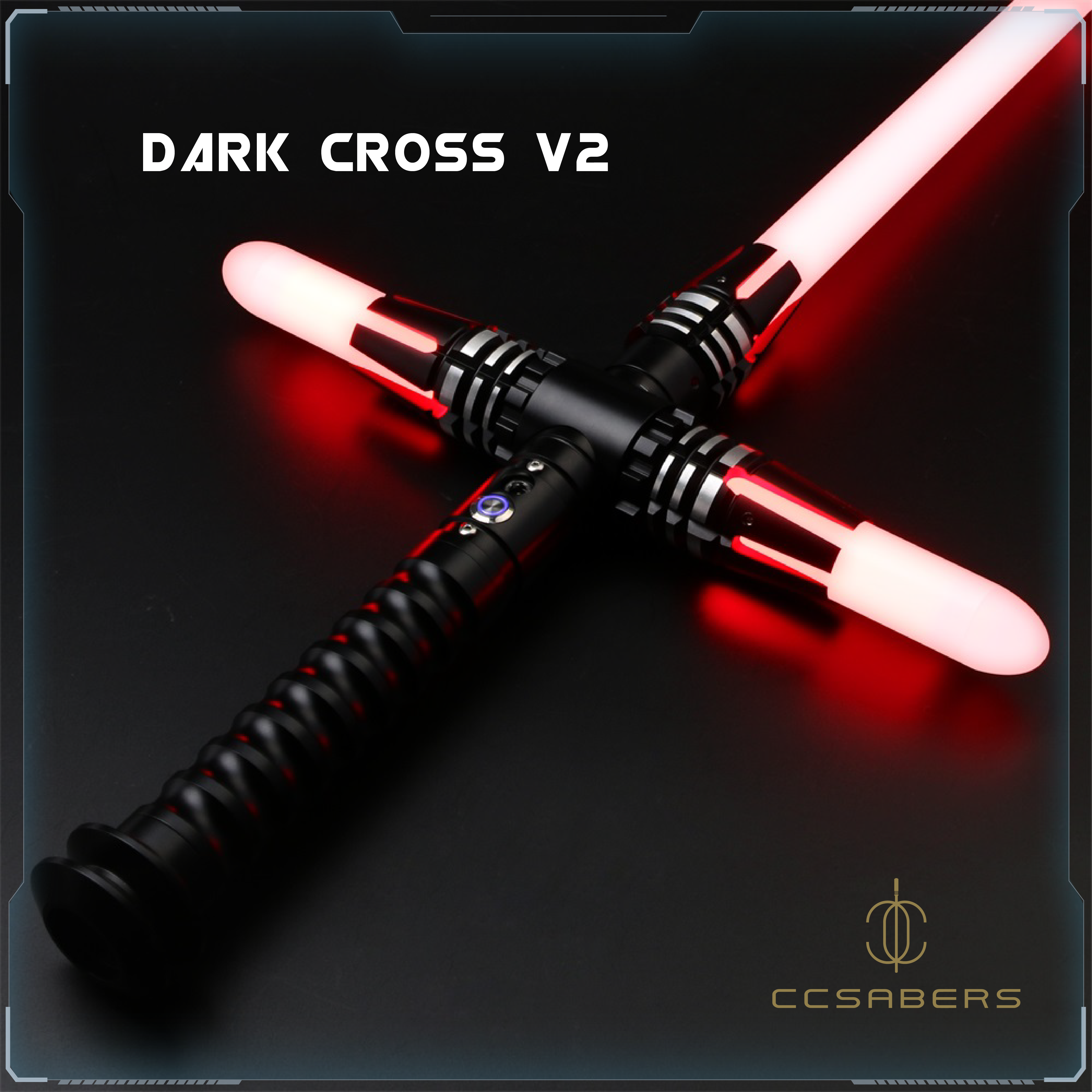 Dark Cross V2 RGB/Neopixel Lightsaber - CCSabers