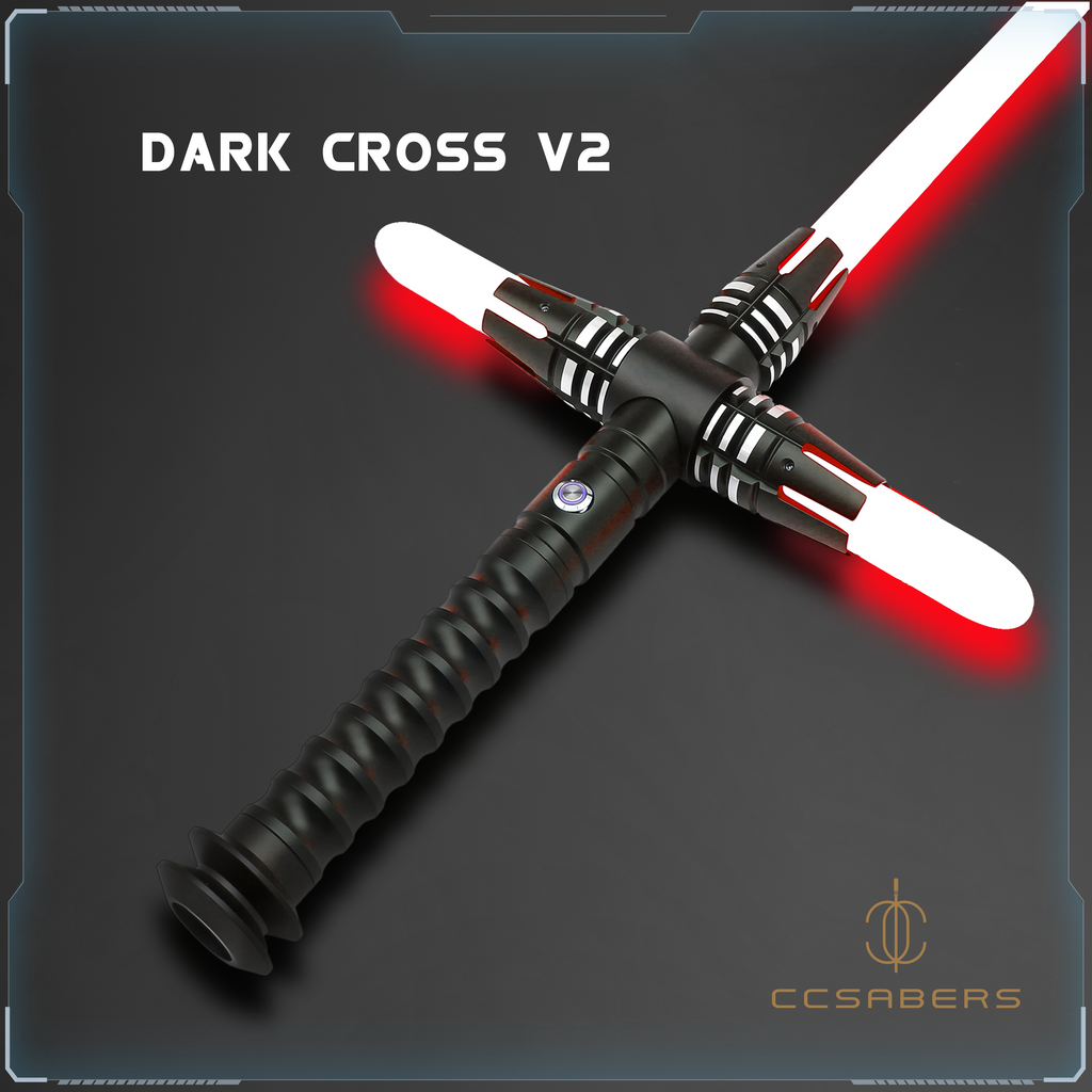 Dark Cross V2 Crossguard Lightsaber - SNV4 Pro Neopixel & RGB