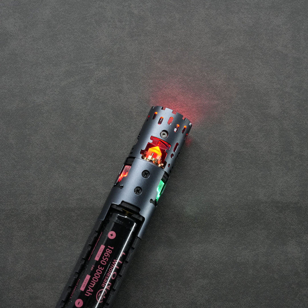 89Sabers Sidious Crystal Ver. Neopixel Lightsaber - Ready To Ship - CCSabers