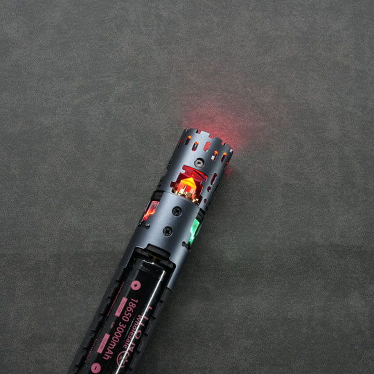 89Sabers Sidious Crystal Ver. Neopixel Lightsaber - Ready To Ship - CCSabers