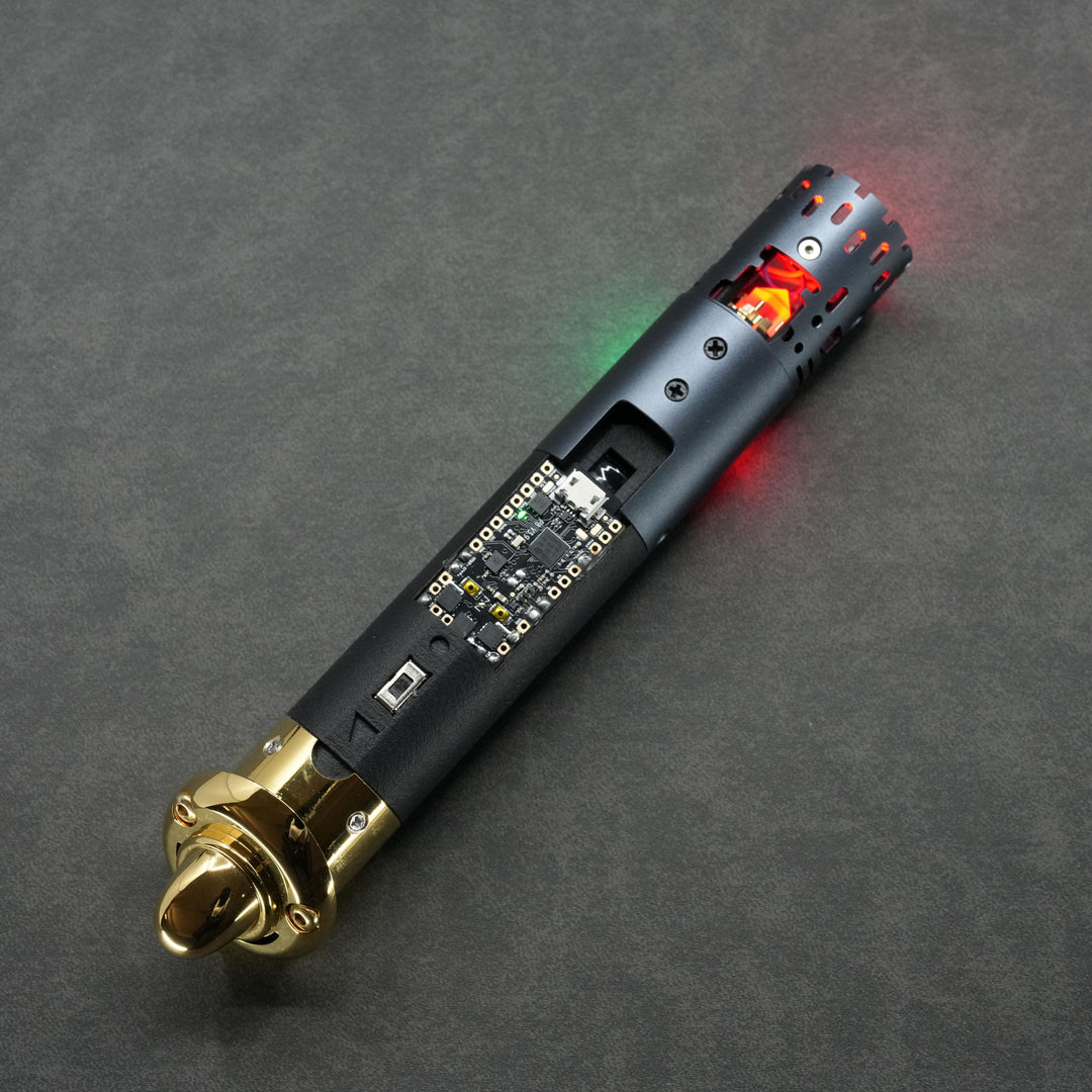 89Sabers Sidious Crystal Ver. Neopixel Lightsaber - Ready To Ship - CCSabers