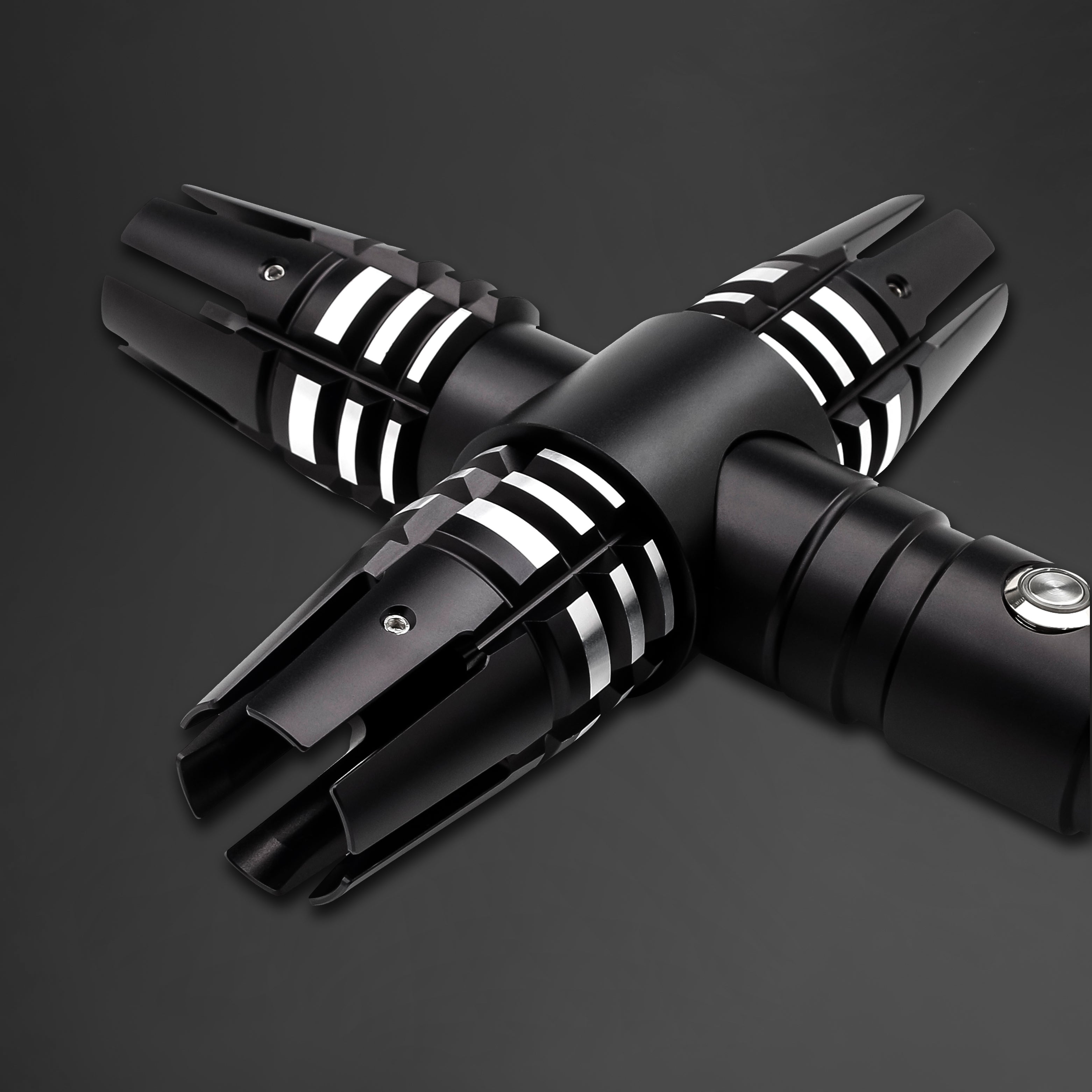 Dark Cross V2 Crossguard Lightsaber - SNV4 Pro Neopixel & RGB