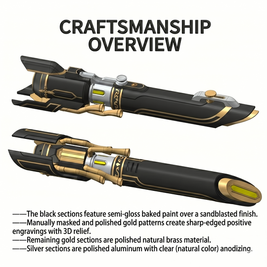[Pre-Order Deposit] CCSabers The Galactic Jester Custom NeoPixel Saber - Path of Elation Inspired - CCSabers