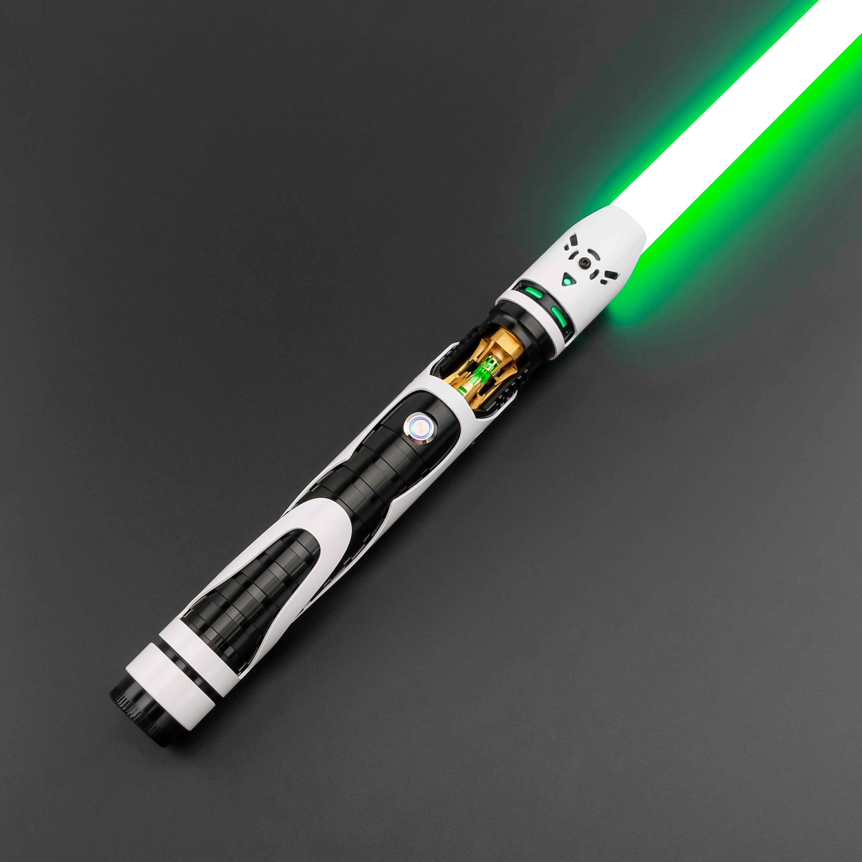 Soldier V2 Crystal Neopixel Lightsaber -Exposed Brass Chamber