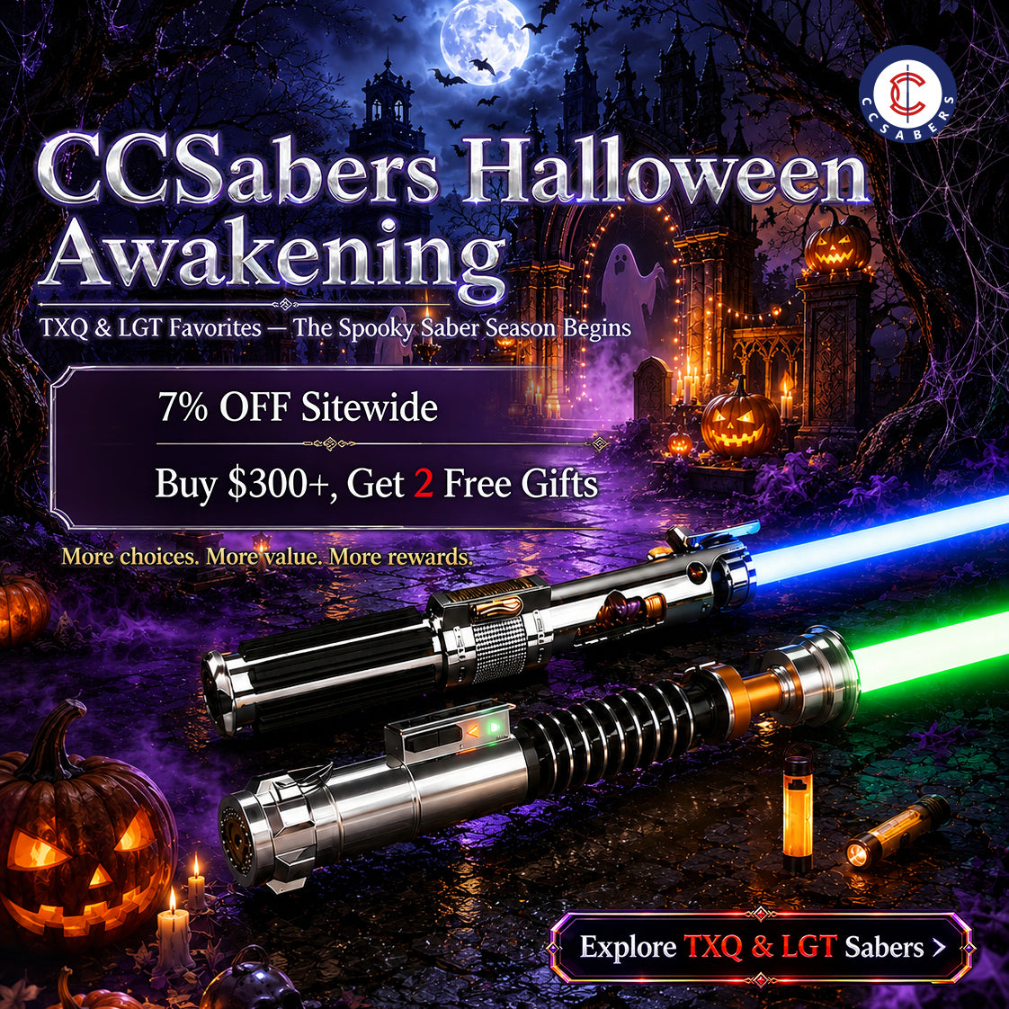 TXQ Sabers and LGT Sabers Halloween Awakening Sale