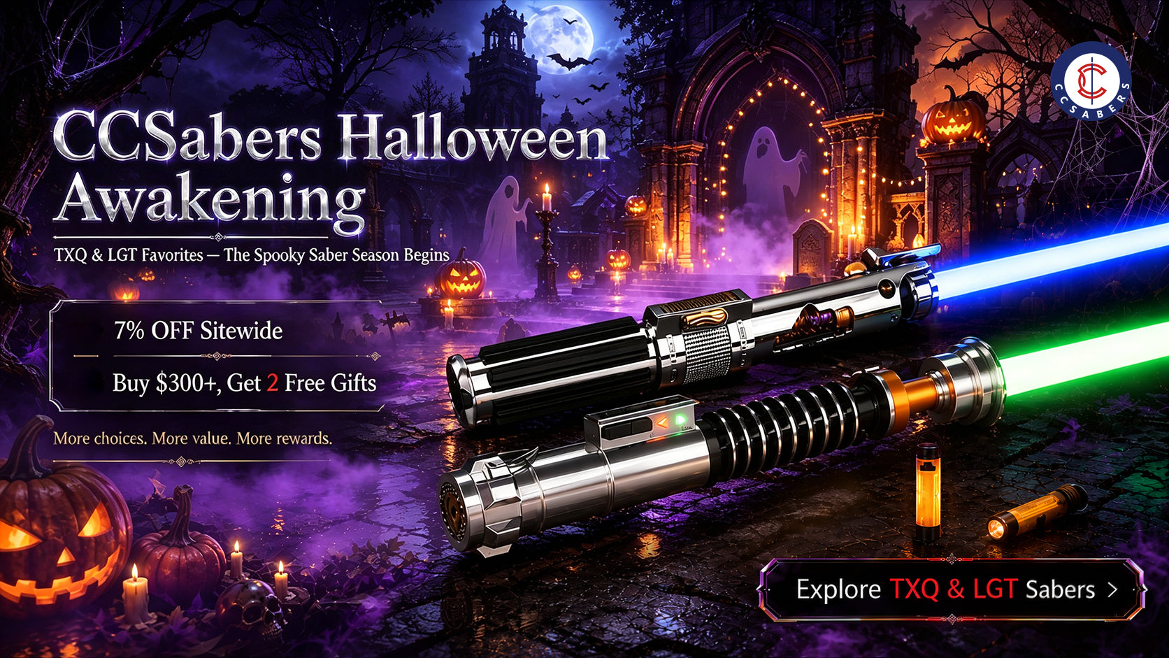 TXQ Sabers and LGT Sabers Halloween Awakening Sale