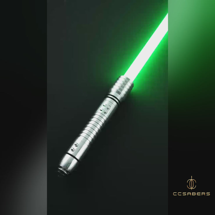 Kit Fisto RGB/Neopixel Lightsaber - Vibrant Green Blade - CCSabers